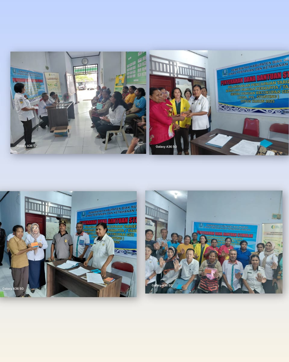 PENYERAHAN DANA BANTUAN STIMULAN Kegiatan B2SA, P2L, Stunting sumber dana OTSUS 2025
