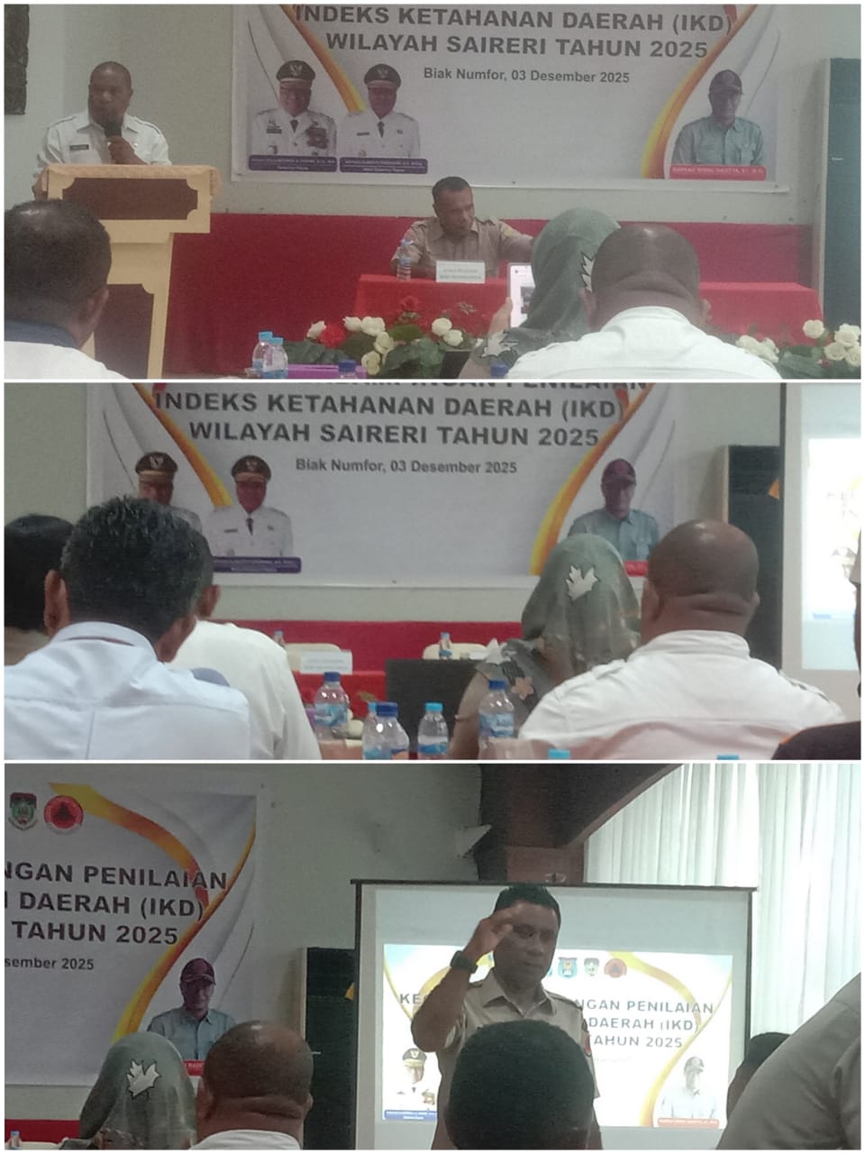 kegiatan perhitungan index ketahanan daerah. yang Dilaksanakan oleh BPBD kabupaten biak Numfor