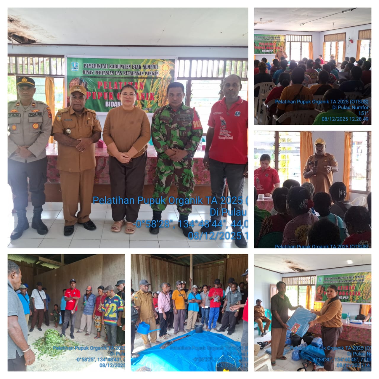 Pelatihan Pembuatan Pupuk Organik di Pulau Numfor (Senin, 08/12/2025)