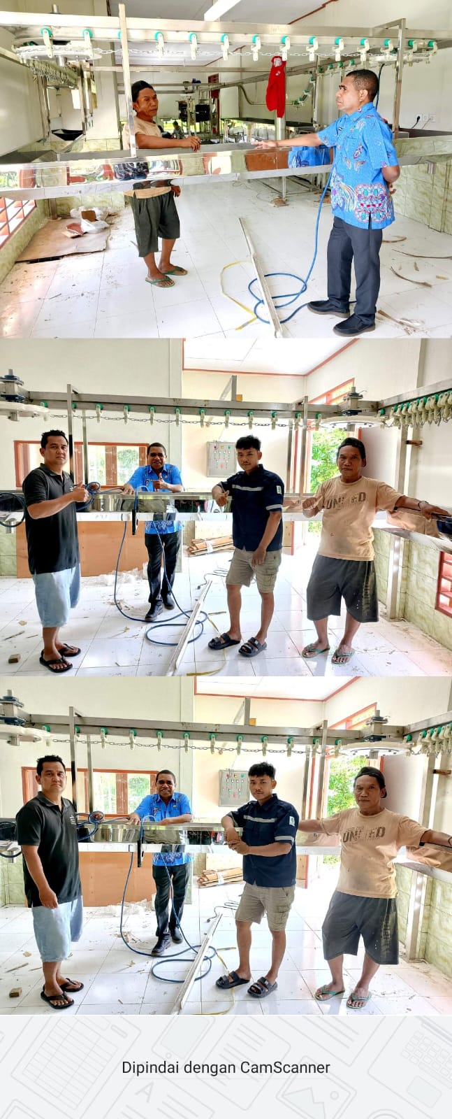 Peninjauan pembangunan RPHU oleh Kepala Dinas Pertanian dan Ketahanan Pangan Kab. Biak Numfor