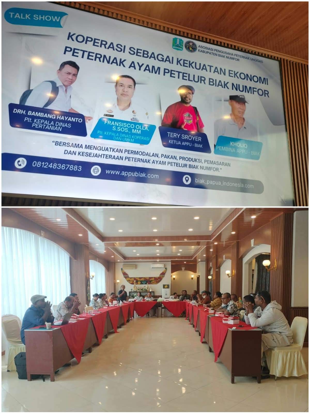 Kegiatan TALK SHOW bersama APPU-Biak dan Dinas Koperasi dan UMKM